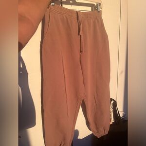 SIXTHREESEVEN always and forever copper sweatpants. Size small.